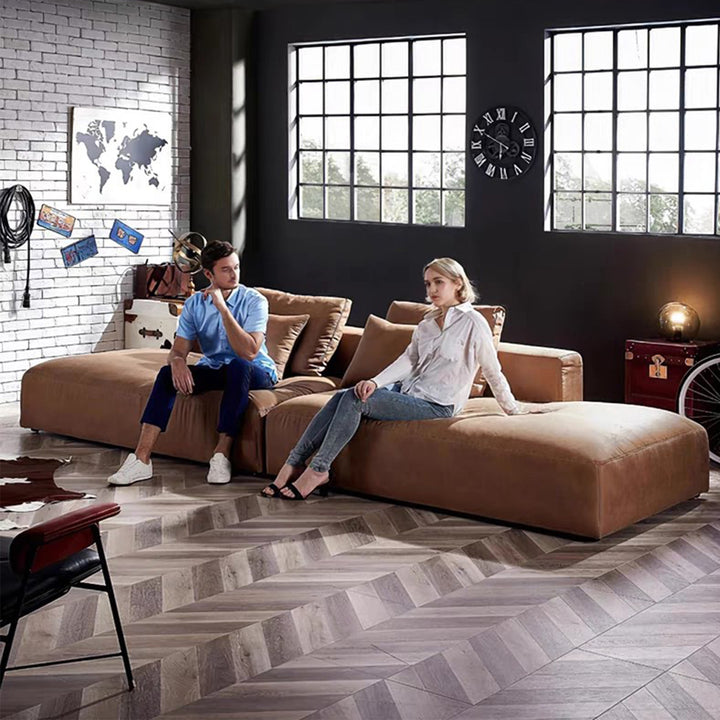 MAS-3464 Masdio Modern Leather Sofa