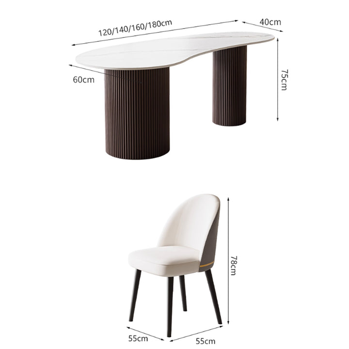 MAS-3466 Masdio Modern Sintered Stone Study Table