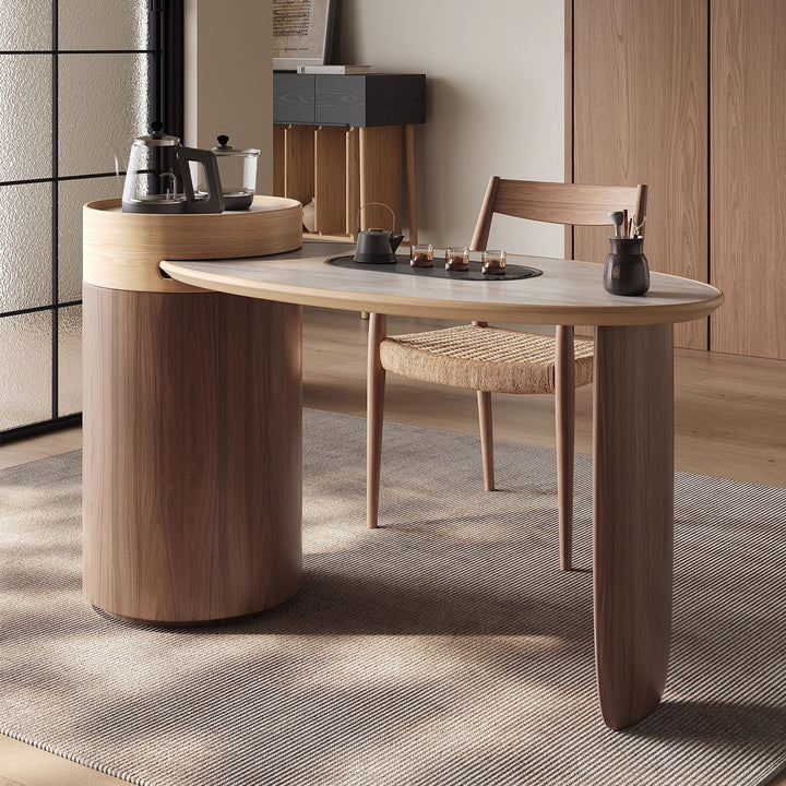 MAS-3467 Masdio Japandi Sintered Stone Study Table