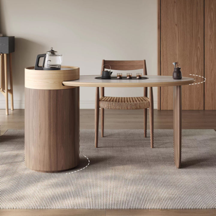 MAS-3467 Masdio Japandi Sintered Stone Study Table
