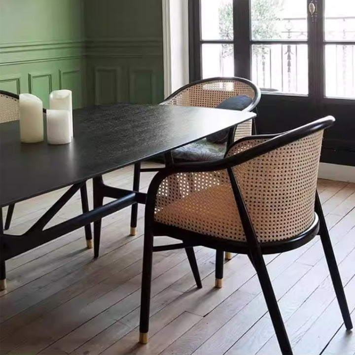 MAS-3471 Masdio Mid-Century Rattan Dining Chair