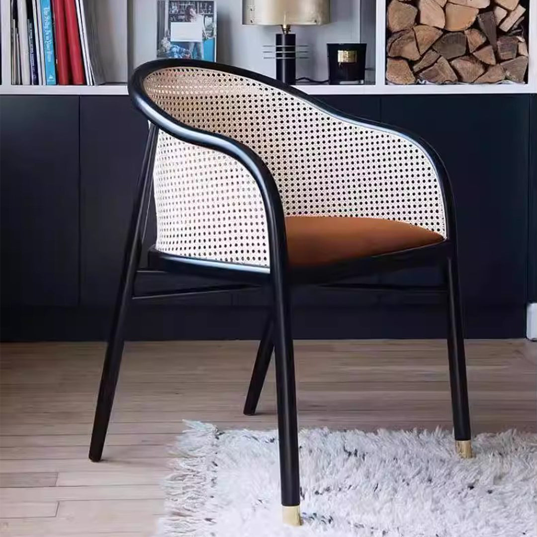 MAS-3471 Masdio Mid-Century Rattan Dining Chair