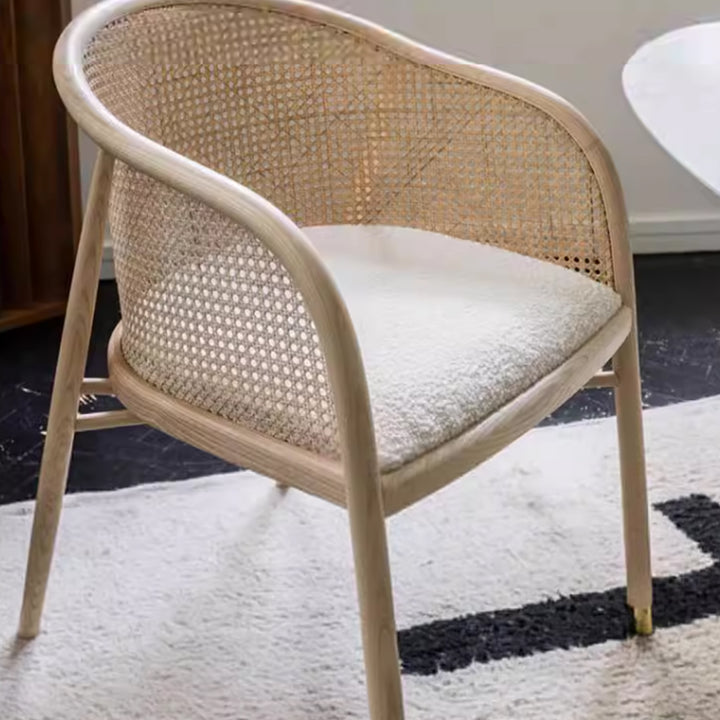 MAS-3471 Masdio Mid-Century Rattan Dining Chair