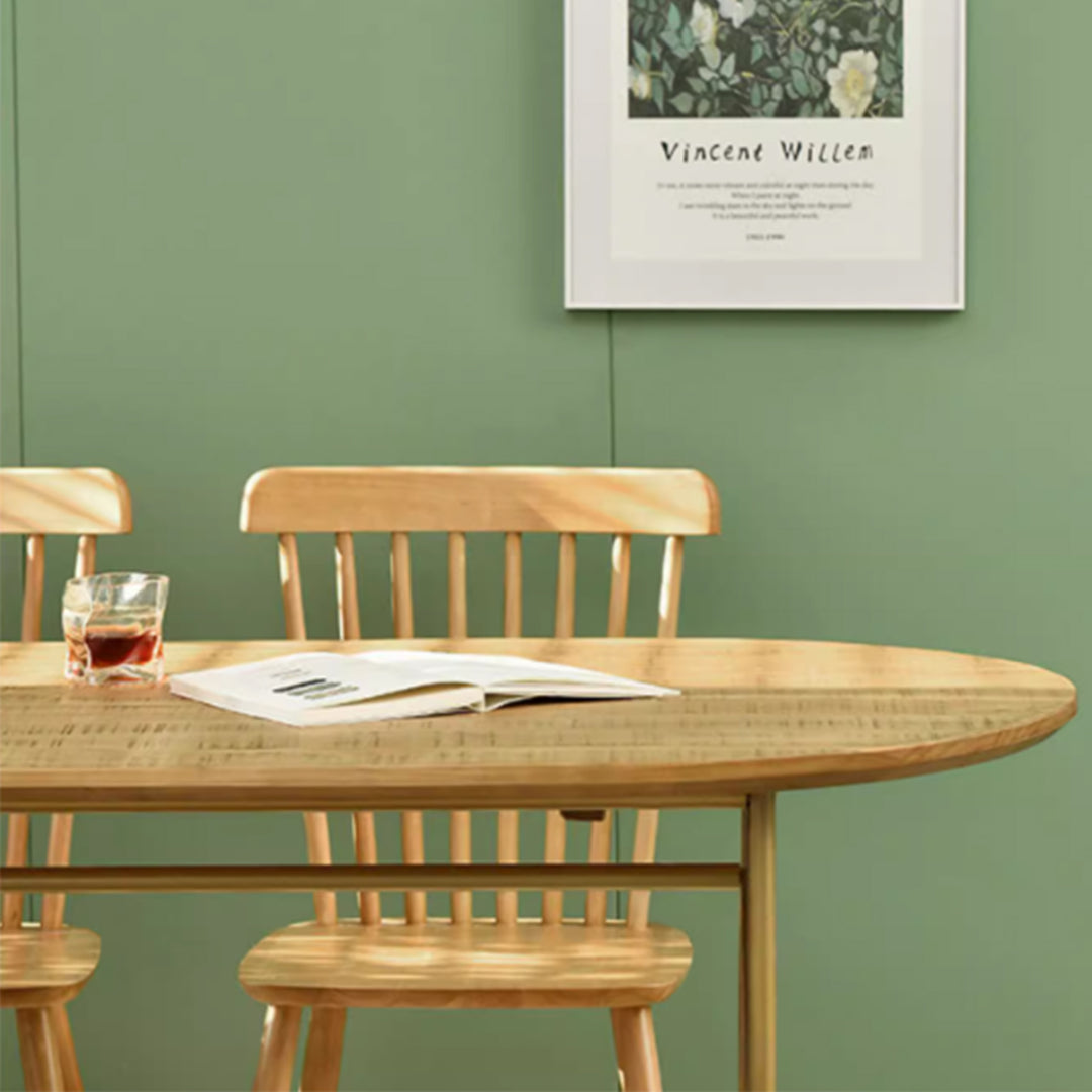 MAS-3472 Masdio Japandi Solid Wood Dining Table
