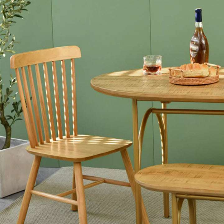 MAS-3472 Masdio Japandi Solid Wood Dining Table