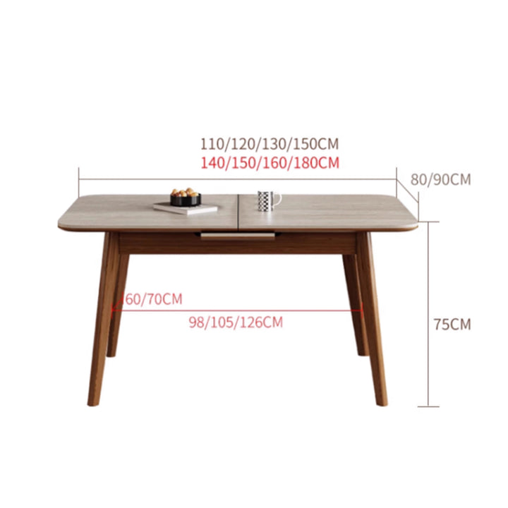 MAS-3473 Masdio Modern Extendable Sintered Stone Dining Table