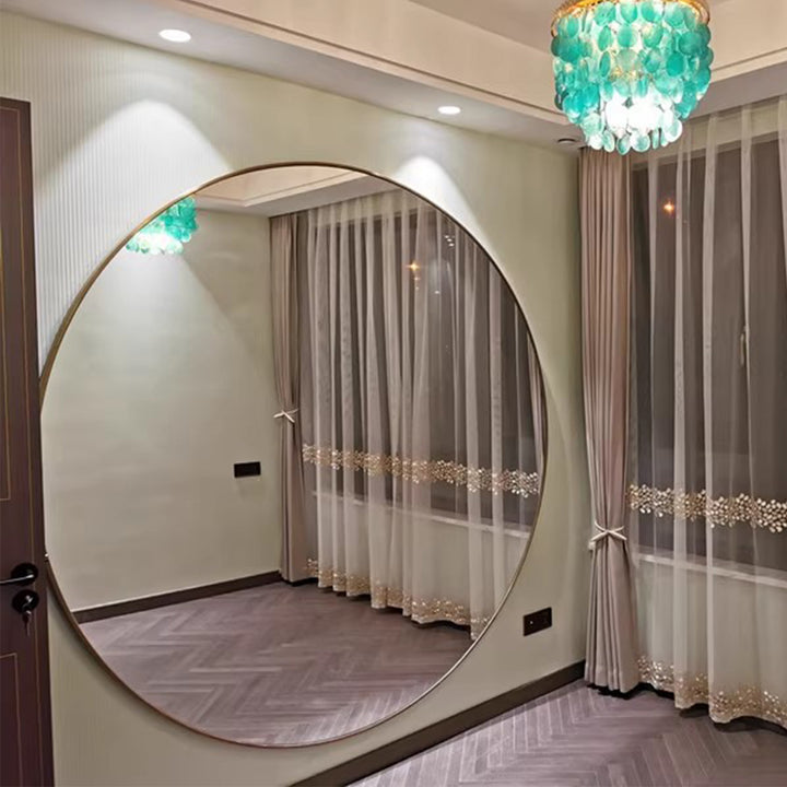 MAS-3474 Masdio Modern Stainless Steel Round Mirror