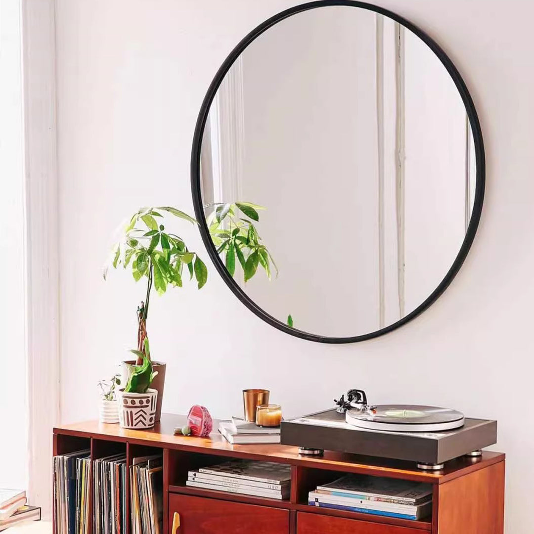 MAS-3474 Masdio Modern Stainless Steel Round Mirror