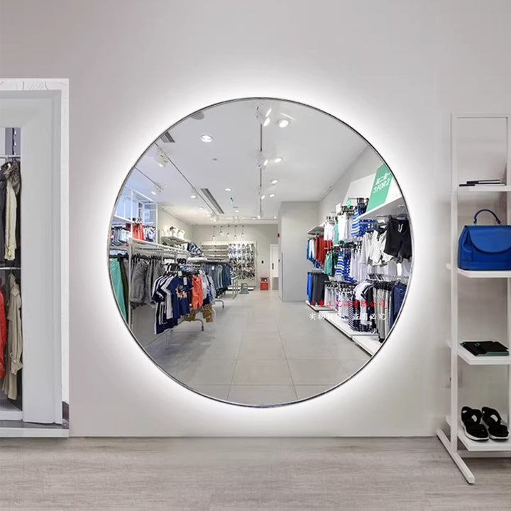 MAS-3474 Masdio Modern Stainless Steel Round Mirror