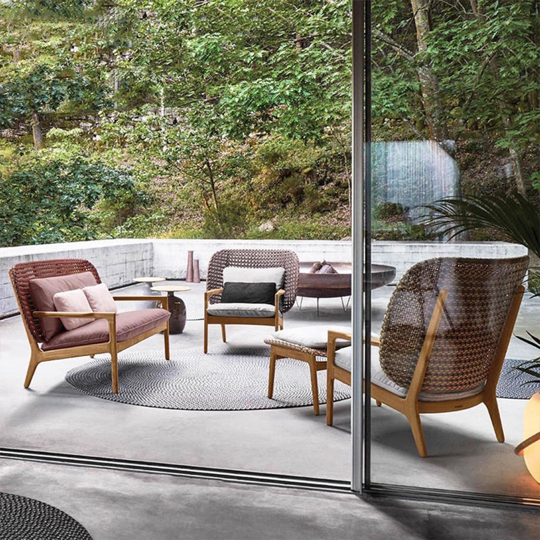 MAS-3475 Masdio Modern Outdoor Solid Wood Lounge Chair