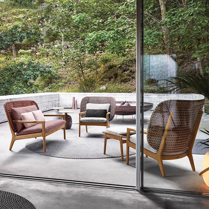 MAS-3475 Masdio Modern Outdoor Solid Wood Lounge Chair