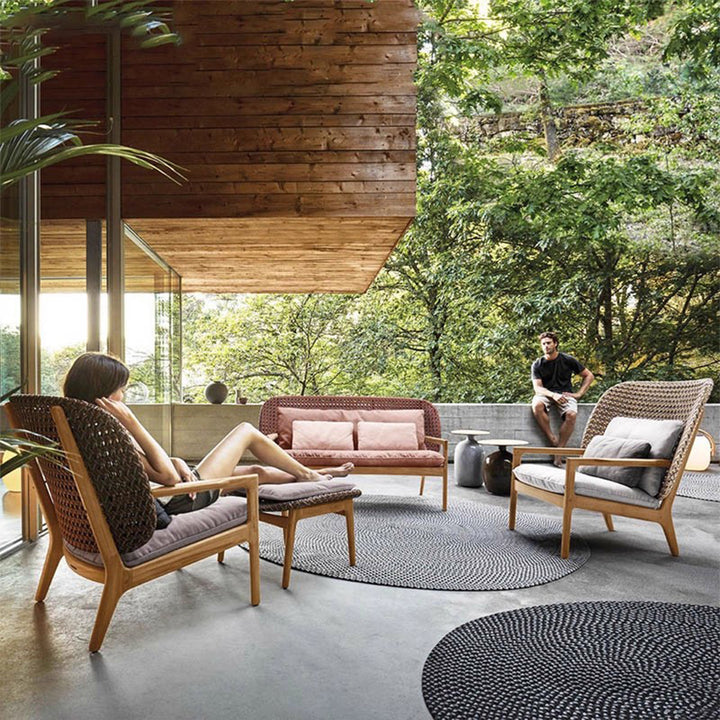 MAS-3475 Masdio Modern Outdoor Solid Wood Lounge Chair