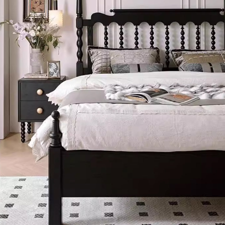 MAS-3476 Masdio Mid-Century Solid Wood Bedframe