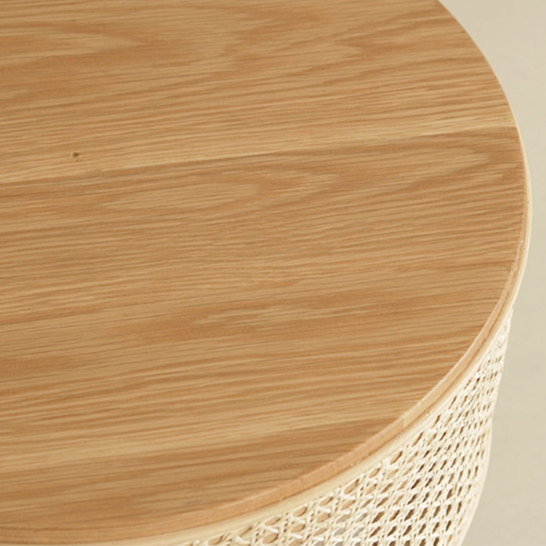 MAS-3478 Masdio Rustic Rattan Side Table