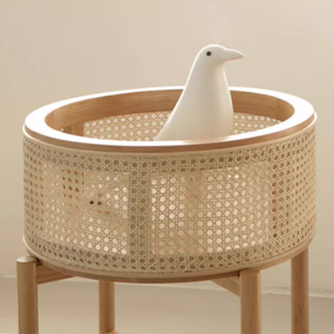 MAS-3478 Masdio Rustic Rattan Side Table