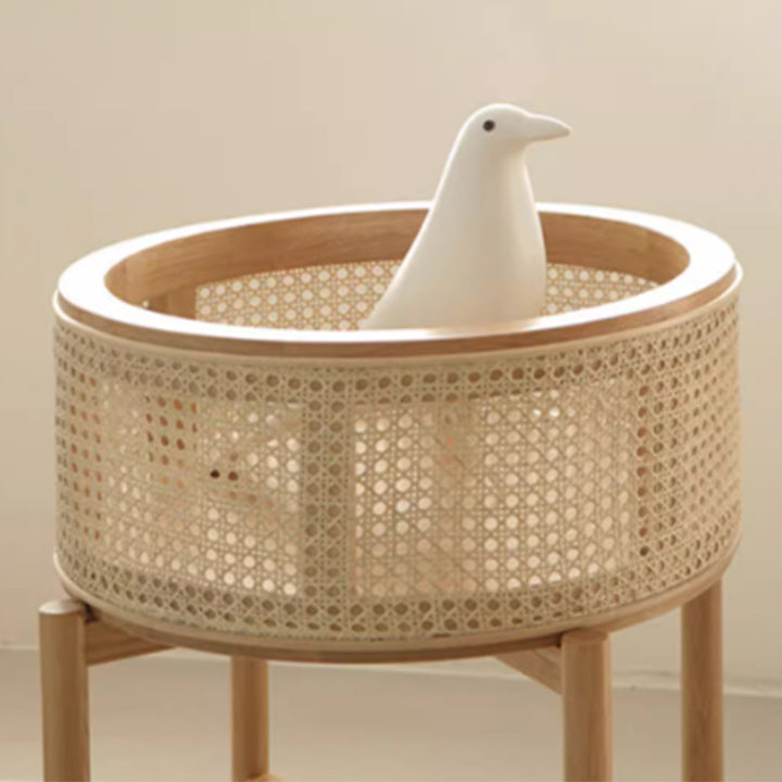 MAS-3478 Masdio Rustic Rattan Side Table