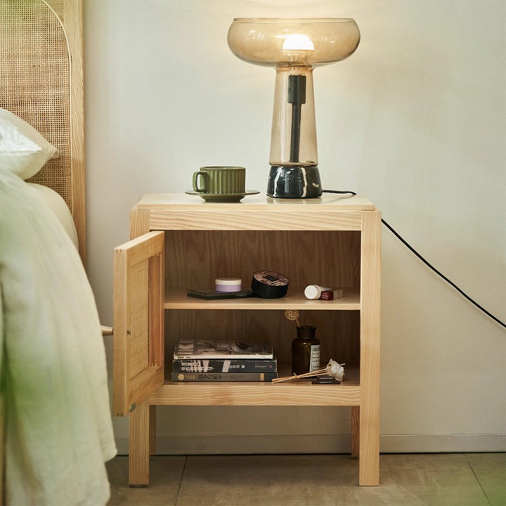 MAS-3479 Masdio Scandinavian Rattan Bedside Table