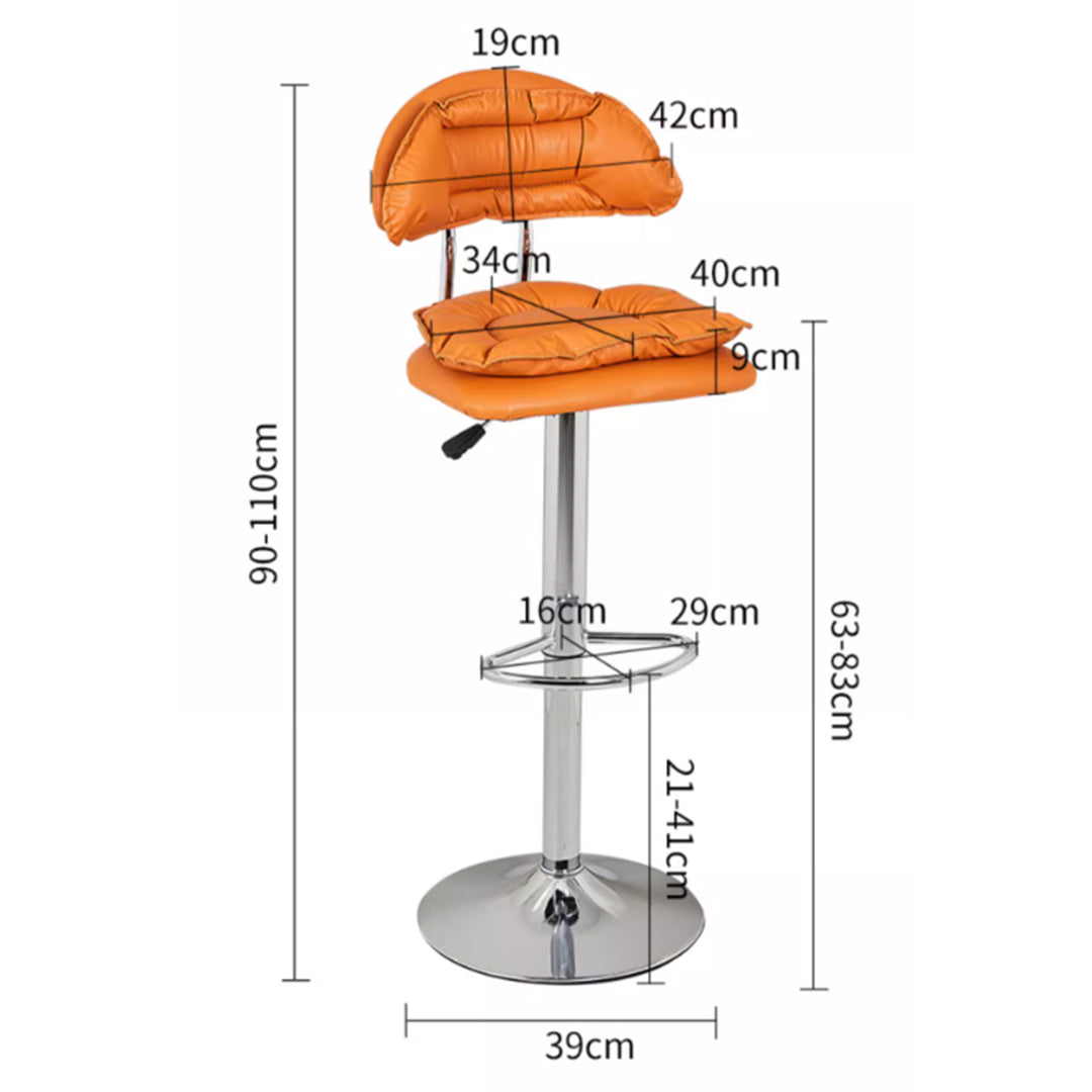 MAS-3481 Masdio Modern Leather Bar Stool