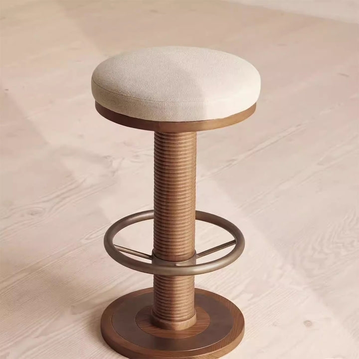 MAS-3483 Masdio Vintage Solid Wood Bar Stool