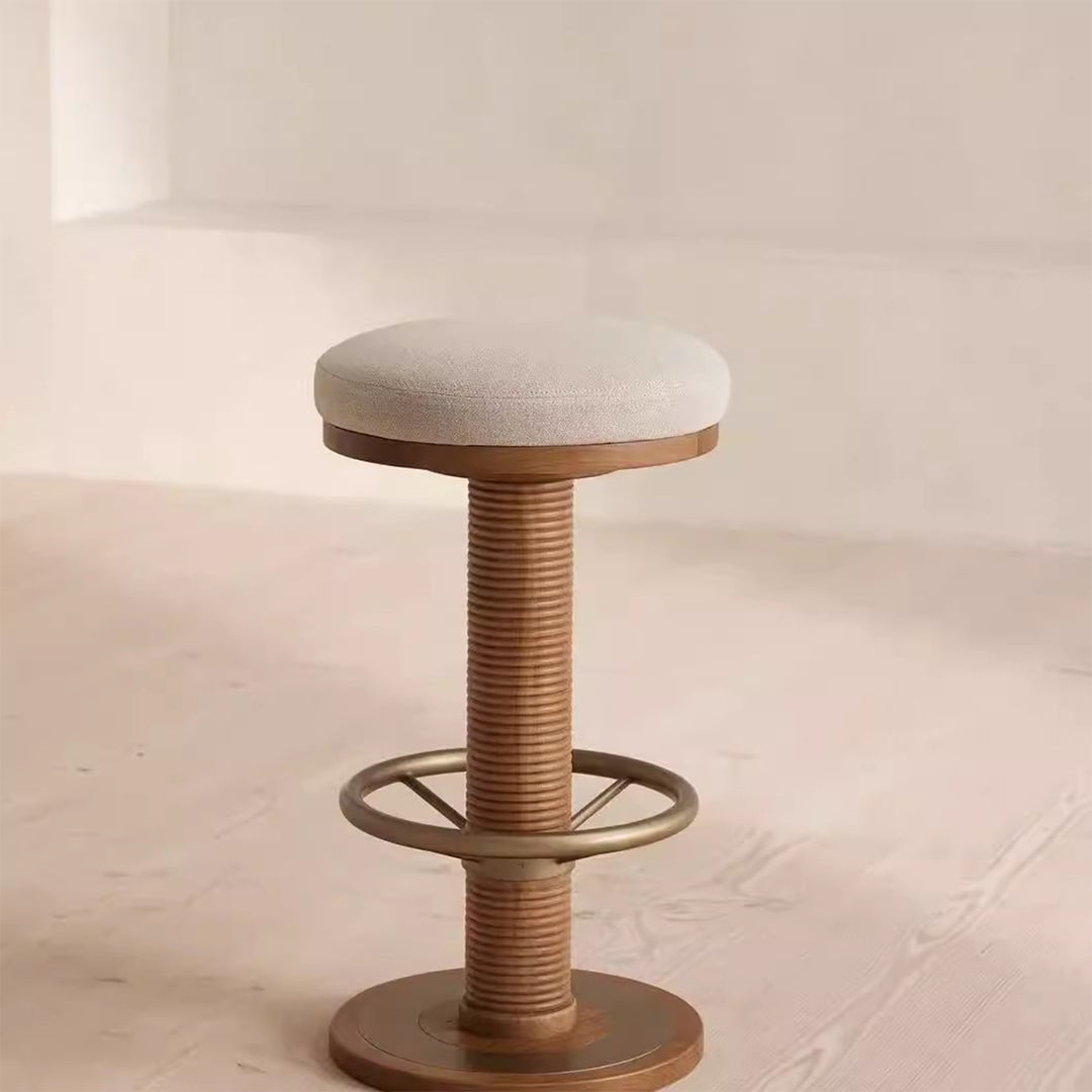 MAS-3483 Masdio Vintage Solid Wood Bar Stool