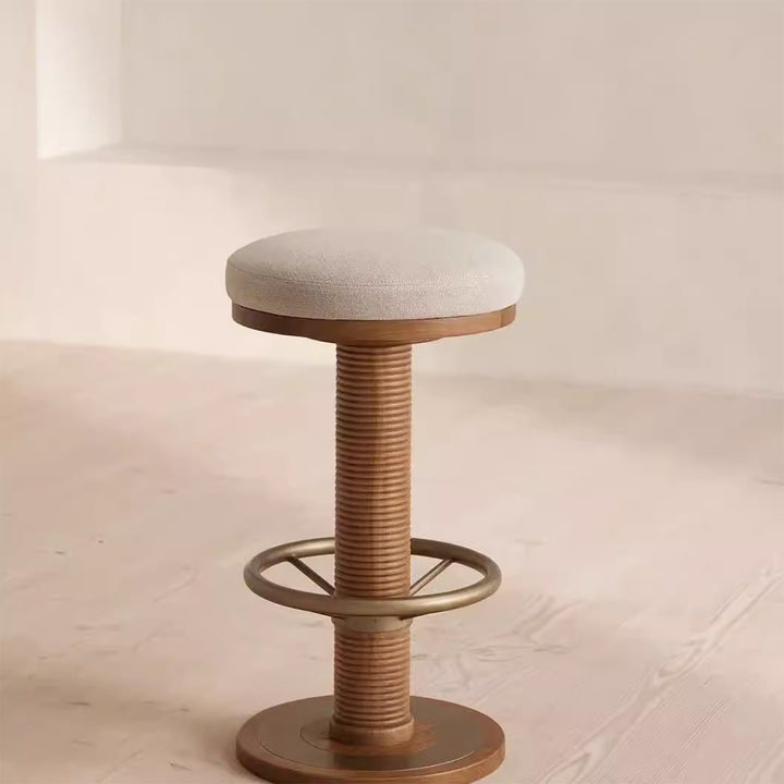MAS-3483 Masdio Vintage Solid Wood Bar Stool