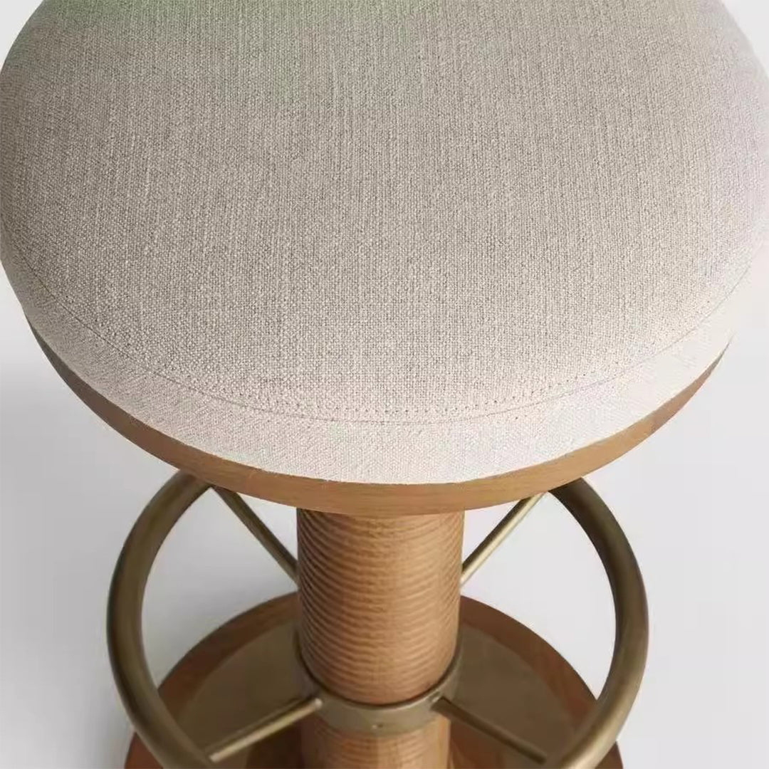 MAS-3483 Masdio Vintage Solid Wood Bar Stool