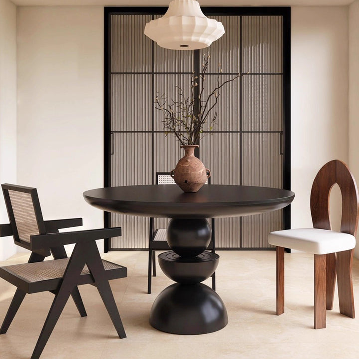 MAS-3485 Masdio Modern Solid Wood Round Dining Table