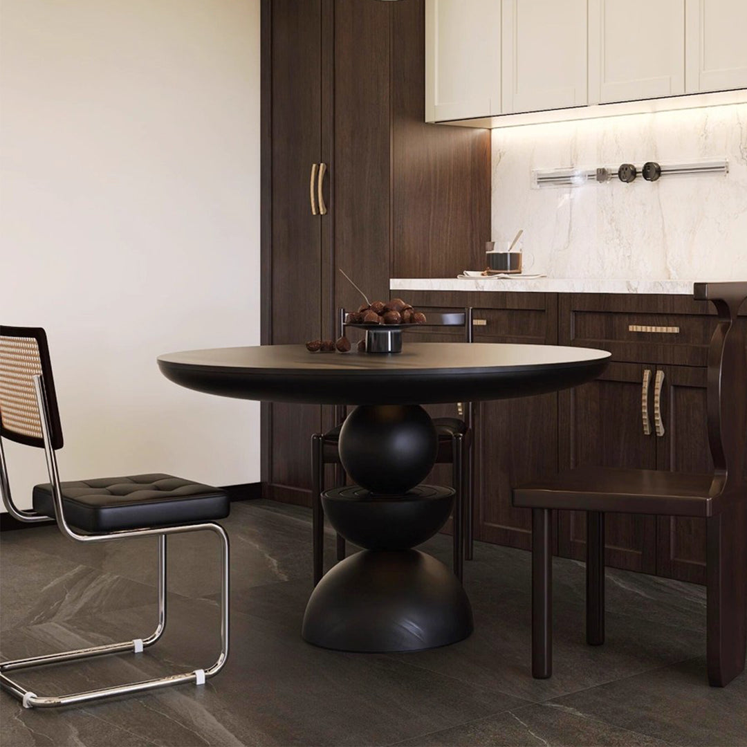 MAS-3485 Masdio Modern Solid Wood Round Dining Table