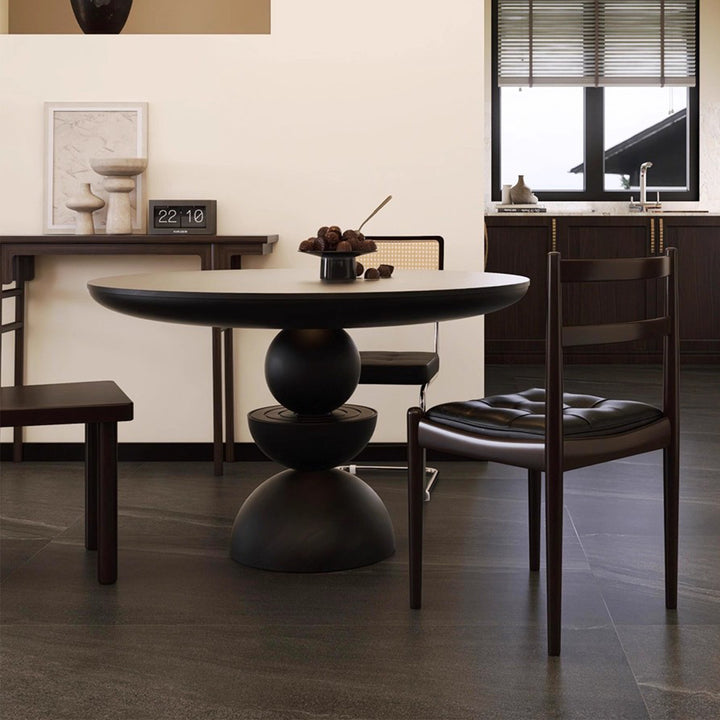 MAS-3485 Masdio Modern Solid Wood Round Dining Table