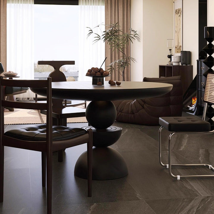 MAS-3485 Masdio Modern Solid Wood Round Dining Table