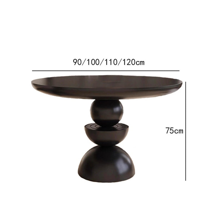 MAS-3485 Masdio Modern Solid Wood Round Dining Table