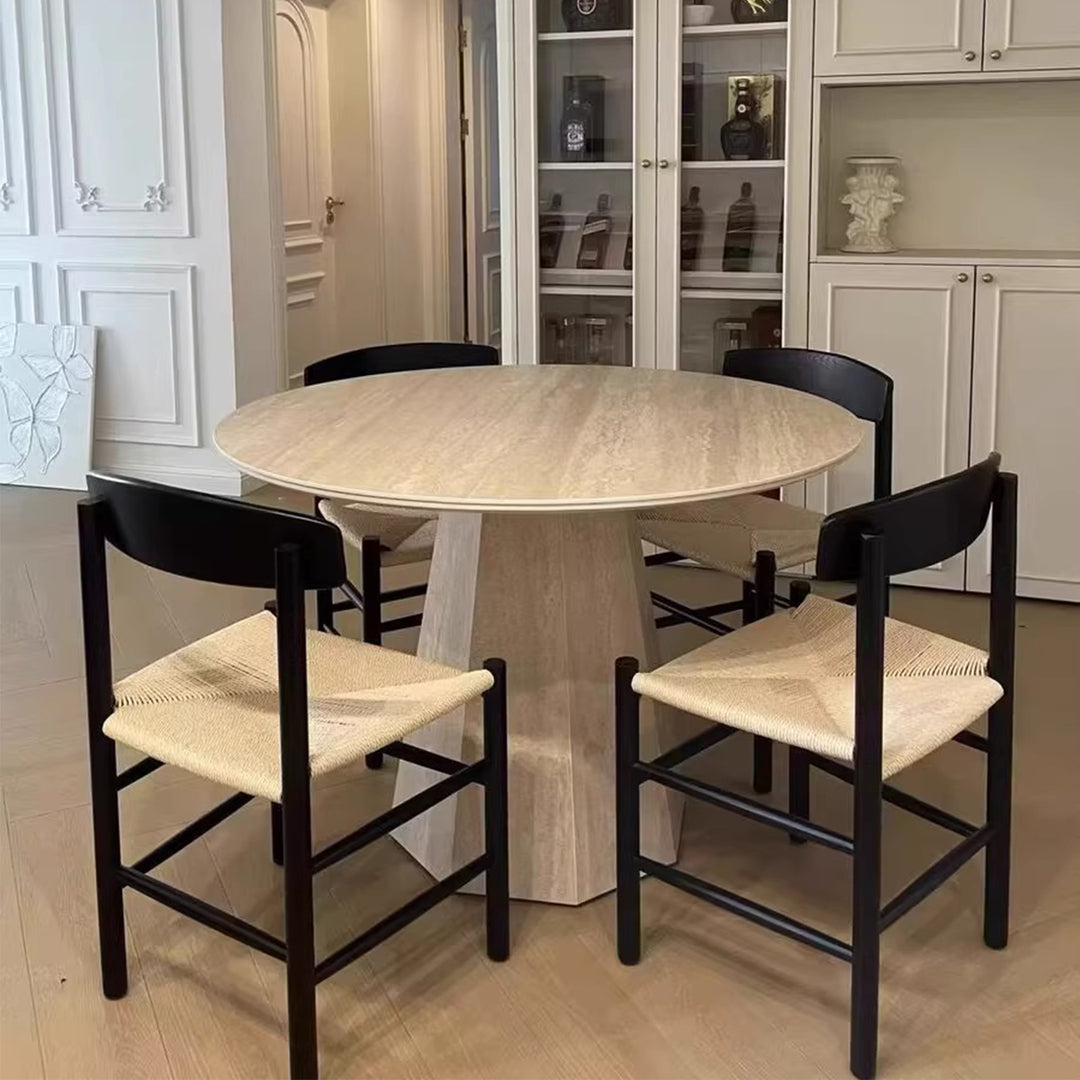 MAS-3486 Masdio Modern Travertine Dining Table
