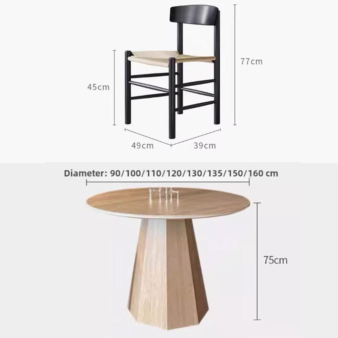 MAS-3486 Masdio Modern Travertine Dining Table