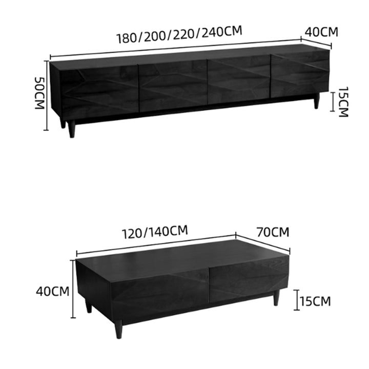 MAS-3488 Masdio Modern Solid Wood TV Console