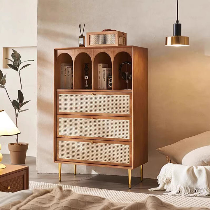 MAS-3497 Masdio Vintage Rattan Cabinet