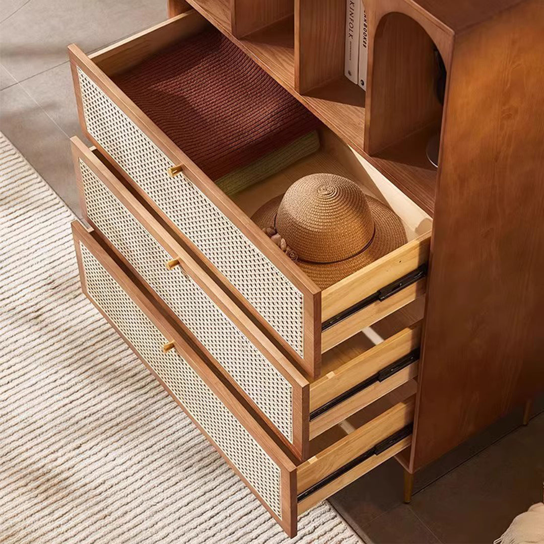 MAS-3497 Masdio Vintage Rattan Cabinet