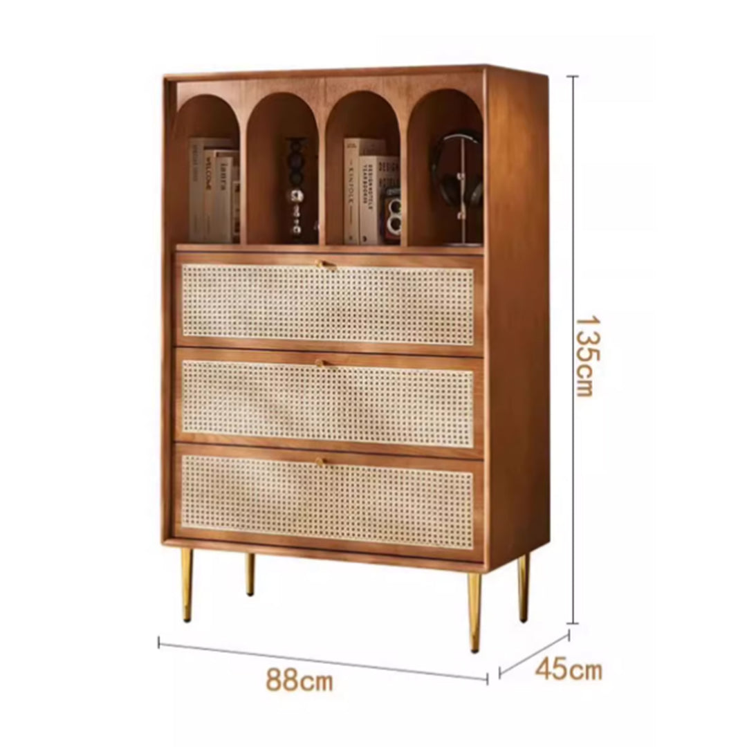 MAS-3497 Masdio Vintage Rattan Cabinet