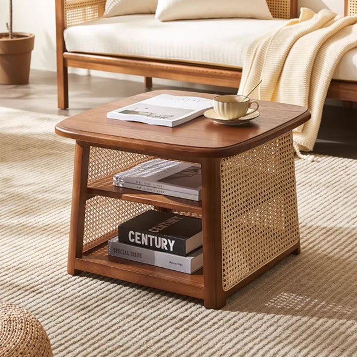 MAS-3498 Masdio Vintage Rattan Coffee Table
