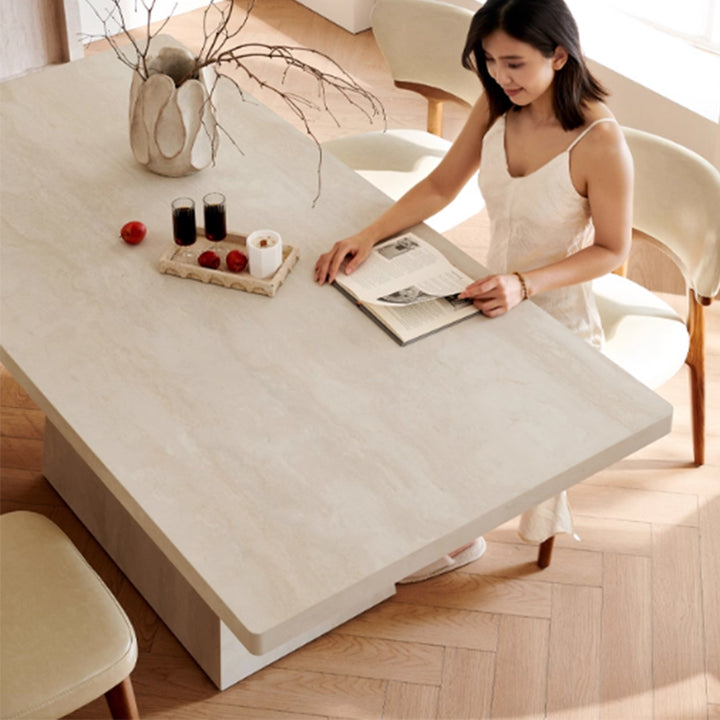 MAS-3516 Masdio Modern Travertine Dining Table