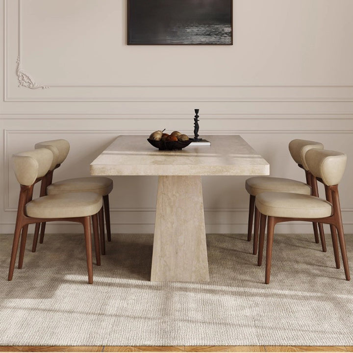 MAS-3516 Masdio Modern Travertine Dining Table