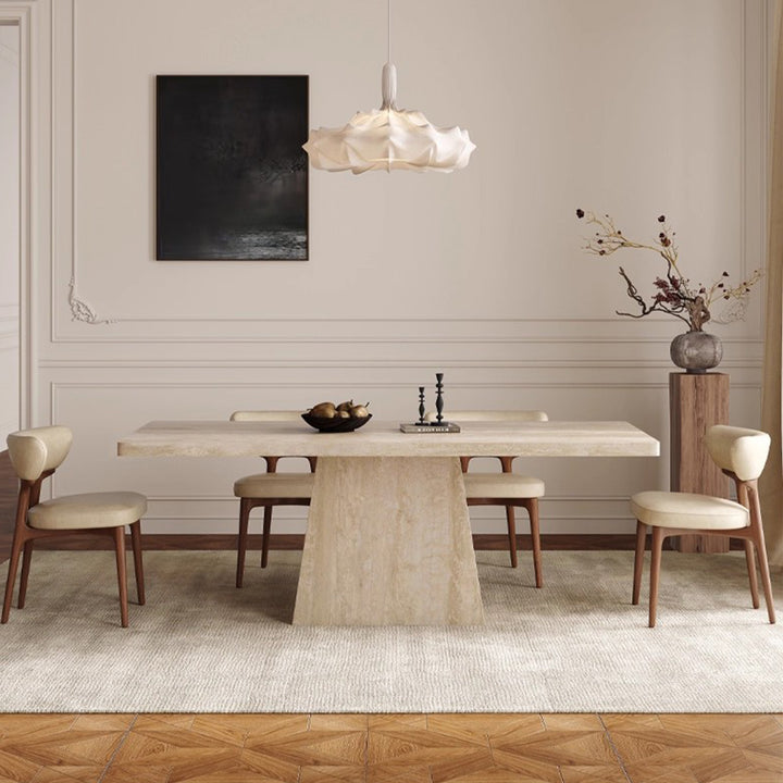 MAS-3516 Masdio Modern Travertine Dining Table