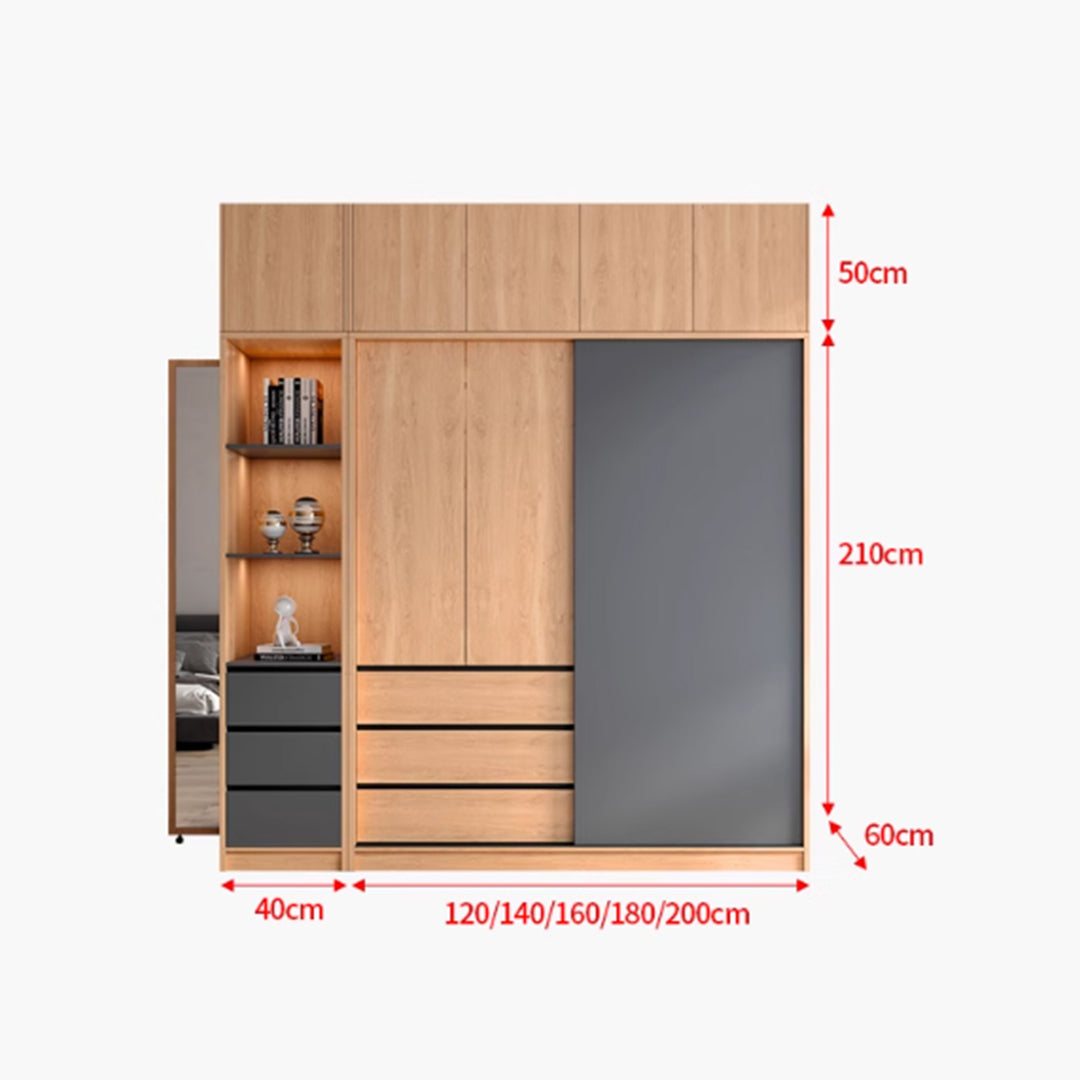 MAS-3529 Masdio Japandi Wardrobe