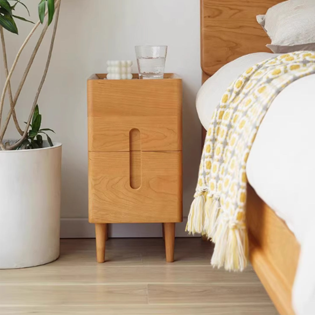 MAS-3532 Masdio Japandi Solid Wood Bedside Table