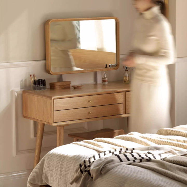 MAS-3533 Masdio Rustic Solid Wood Vanity Table