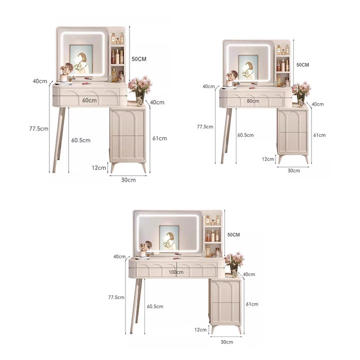 MAS-3542 Masdio Modern Vanity Table Set