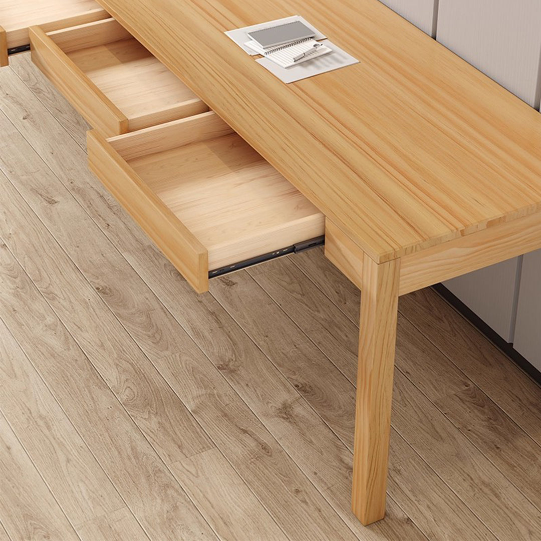 MAS-3553 Masdio Scandinavian Solid Wood Study Table