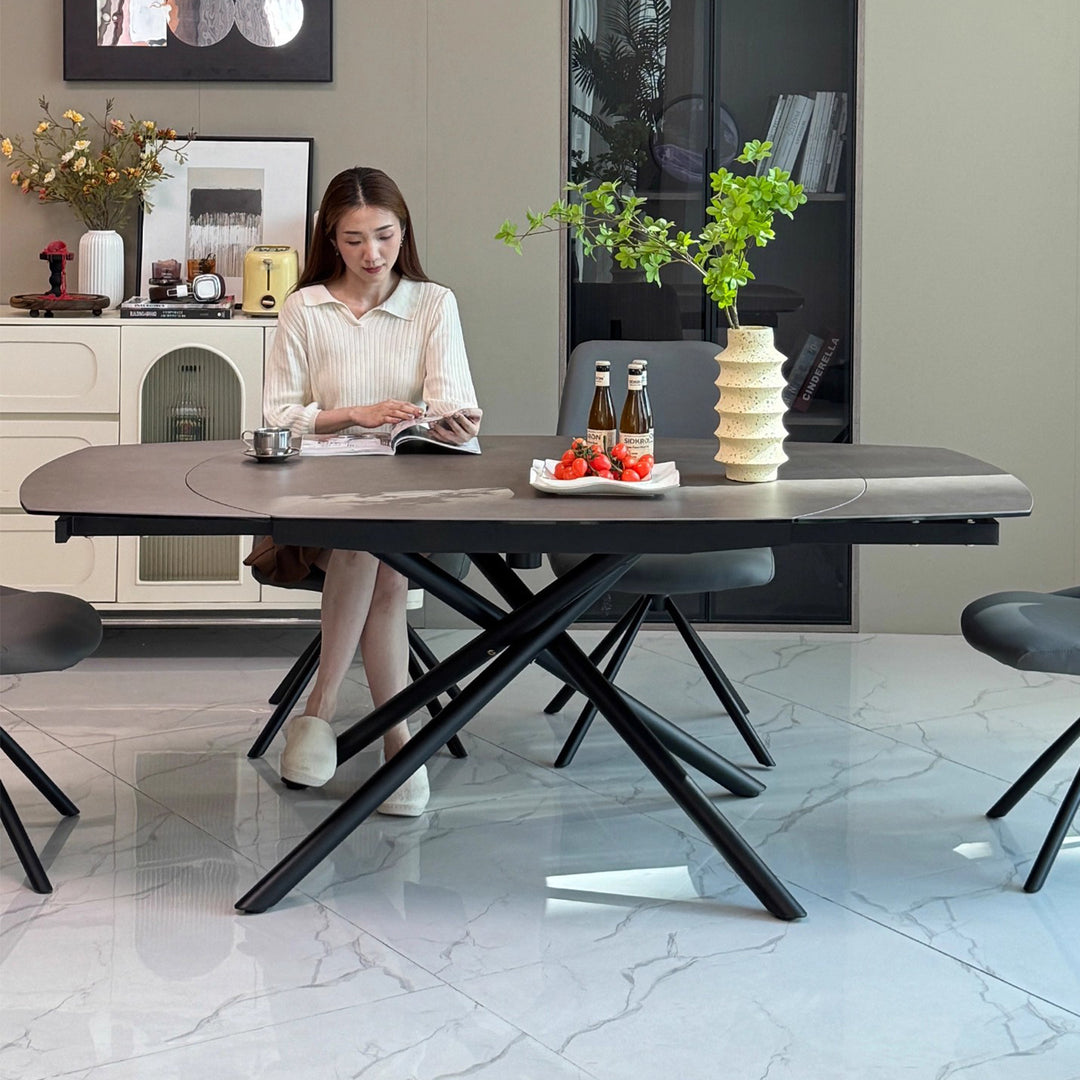 MAS-3554 Masdio Sintered Stone Extendable Dining Table