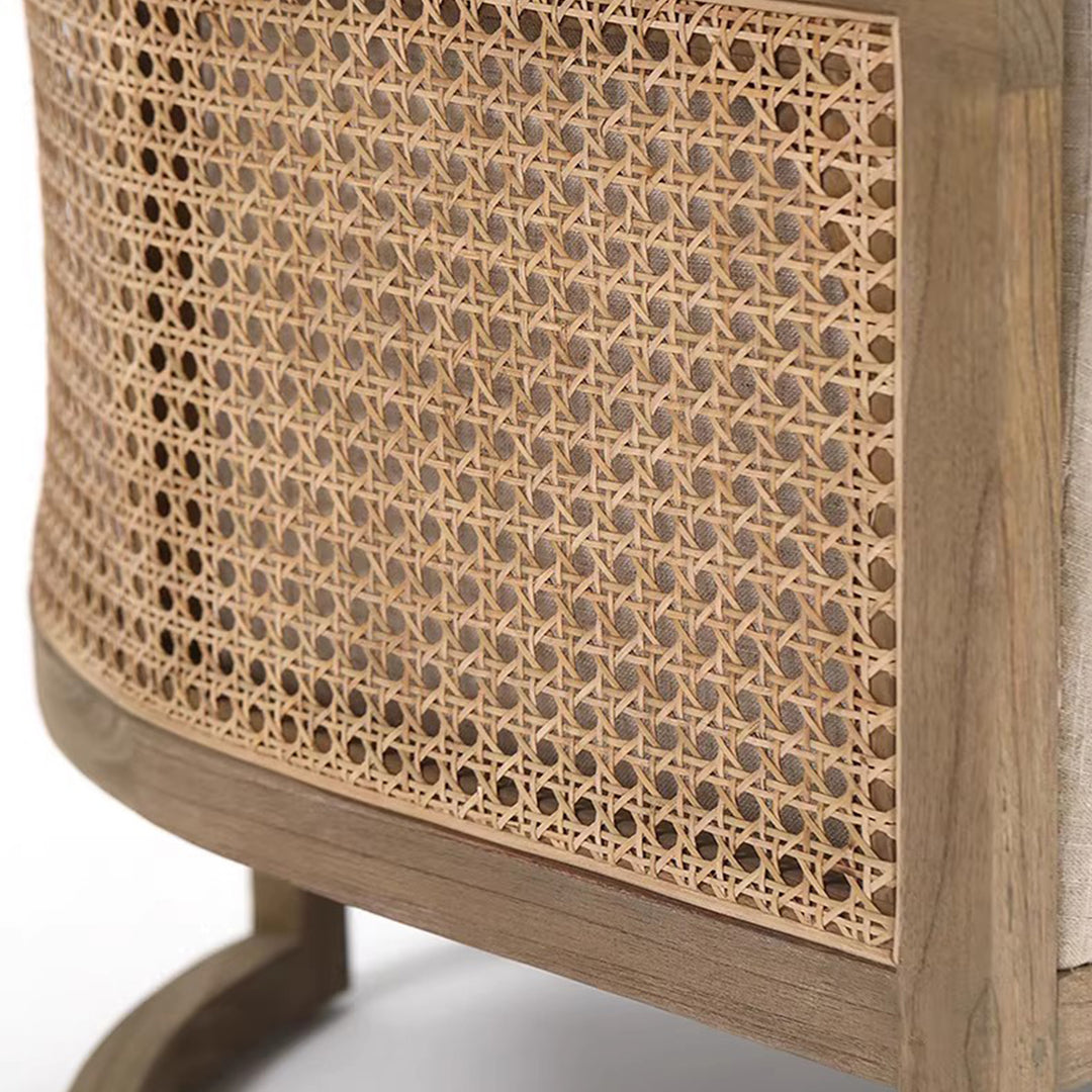 MAS-3559 Masdio Vintage Solid Wood Lounge Chair