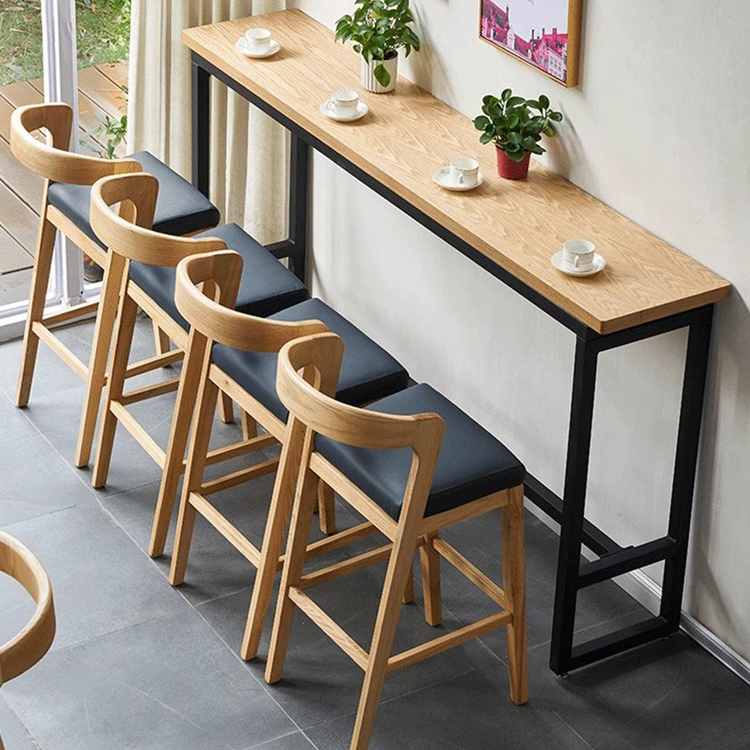 MAS-3562 Masdio Japandi Solid Wood Bar Table