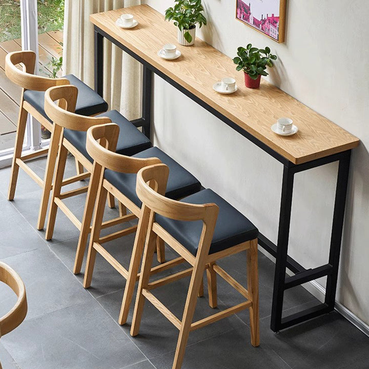 MAS-3562 Masdio Japandi Solid Wood Bar Table